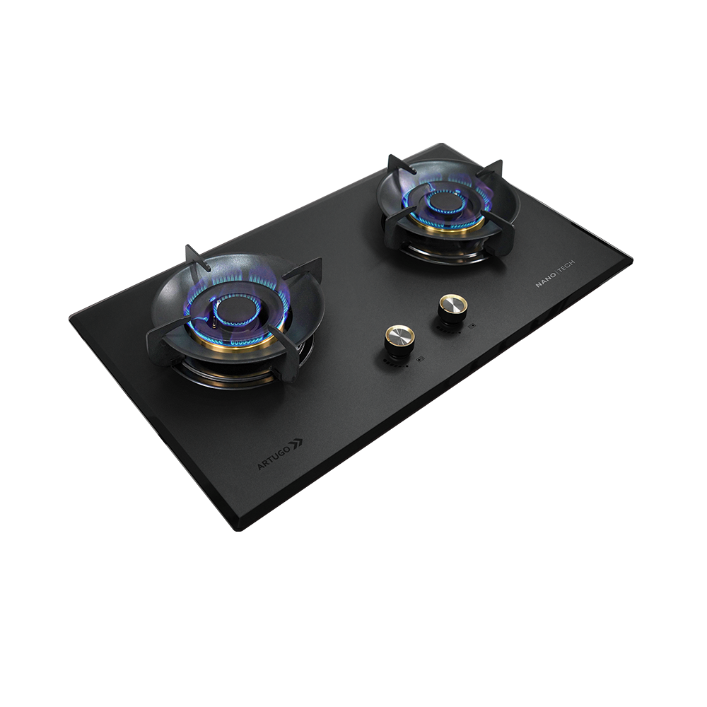 Kompor Tanam Gas 70cm 2 Tungku Hob AH 2735 FM - Gambar 3