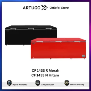 ARTUGO Chest Freezer CF 1433 N Hitam /CF 1433 R Merah 1390Liter PCM inner Cabinet